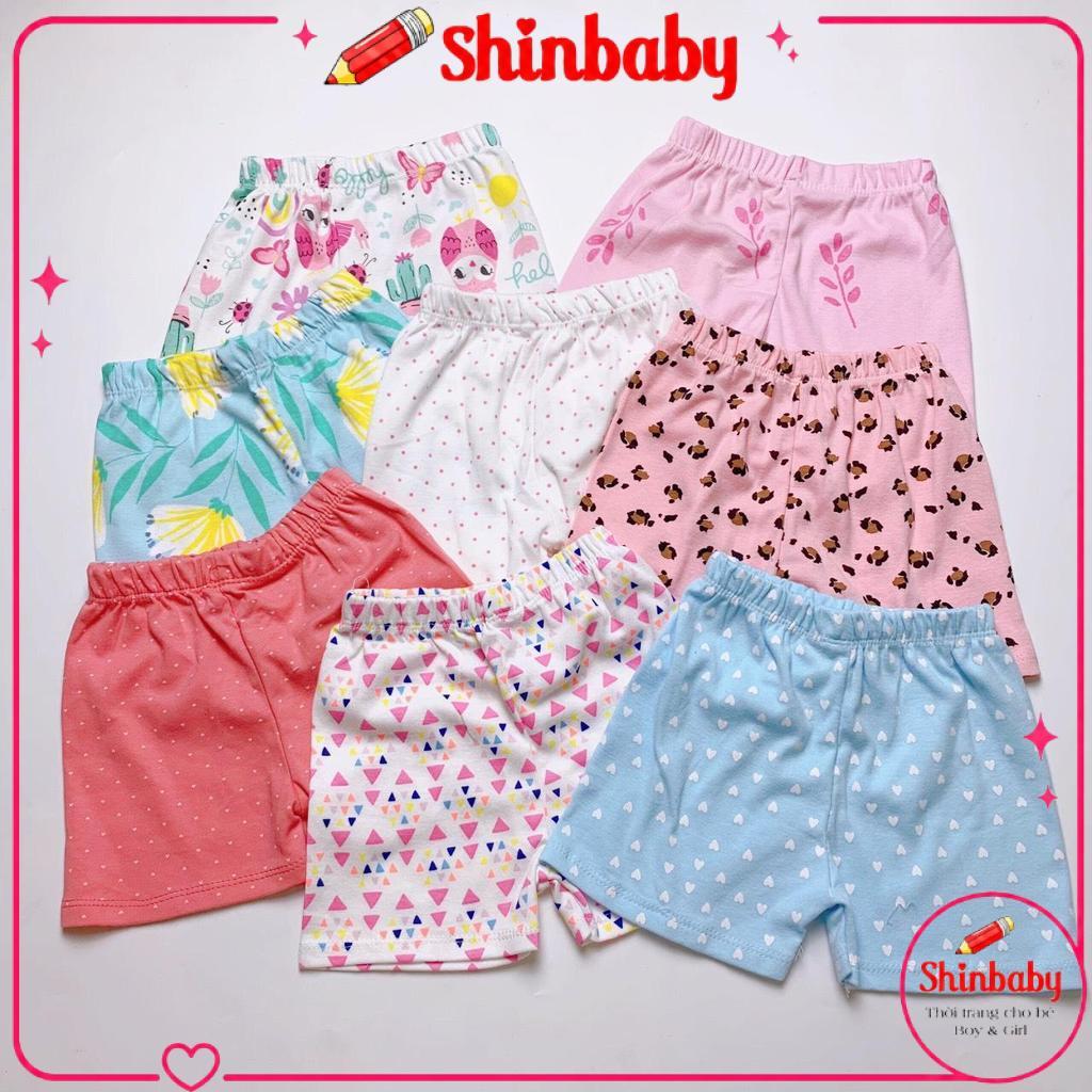 Combo 10 quần đùi cotton nhiều hoạ tiết dễ thương vải mềm mát thoải mái cho bé mặc hè mát mẻ