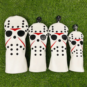 Vỏ câu lạc bộ Golf Phim hoạt hình Owl No. 1 Vỏ câu lạc bộ bằng gỗ Hình bán nguyệt thẳng Vỏ bảo vệ câu lạc bộ