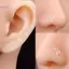 5 Cặp Mini Trong Suốt Nhựa Tai Ngôi Sao Tai Sti Dành Cho Nữ Chống Dị Ứng Earlobe Bảo Trì Cần Bông Tai Trang Sức