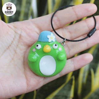(Worry Stone LOẠI CAO CẤP) - Móc khóa đồ chơi giảm căng thẳng, lo lắng hình chú Vịt - Phủ RESIN trong suốt như thủy tinh