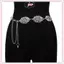JRP Thời Trang Đơn Giản Openwork Lá Trang Trí Dây Xích Thắt Lưng Mỏng Dây Xích Nữ Trang Trí Dây Thắt Lưng Đầm Kim Loại Trang Sức Phụ Kiện JRP