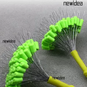 NEWIDEA 200 Chiếc Đậu Cao Su, Dây Cung Cấp Câu Cá Giải Quyết Phụ Kiện Câu Cá Bobber Nút Chặn, Bền 3 Màu Phao Đồng Tâm Cao Không Gian Đậu Hồ Sông Biển