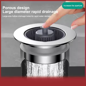 COD Bồn Rửa Nhà Bếp lọc với xử lý Stopper bồn rửa cống Giỏ thép không gỉ Lưới lọc chất thải lỗ bẫy Lọc
