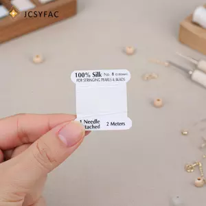 JCSYFAC 8 # 0.8mm * 2 mét Giá xuất xưởng Nhiều màu 100% Hồng Tự Nhiên Trắng Dây Lụa Cho Nữ DIY Trang Sức Làm Mới