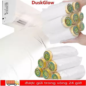 DUKGLOW 1 Bộ Túi dẫn hướng không khí điều hòa, Túi ống thổi nhựa làm mát mùa hè, Phụ kiện gia đình Mở rộng linh hoạt Túi dẫn gió 8 / 10 / 12 / 16m