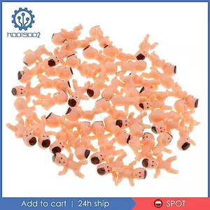 50 Cái / bộ Búp Bê Trẻ Em Sơ Sinh Bằng Nhựa Đáng Yêu, Sơ Sinh, Cho Bé Tắm Trang Trí Christening