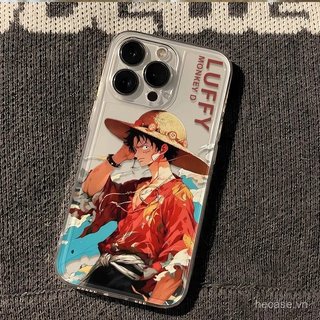 Ốp Điện Thoại Phong Cách Mới Mũ Rơm Phiêu Lưu Vua Anime Silicone Thích Hợp Cho iPhone 16promax 16 15 14 pro max 14plus xr xs 13 12 11 promax 17promax 15pro Vỏ Bảo Vệ Chống Sốc