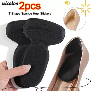 Miếng đệm gót chân NICOLOO, Giày lớn bằng silicon chống trượt đến miếng dán gót nhỏ, Đàn hồi hình chữ T Antiwear Chèn đế giày nữ