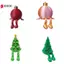 Quả bóng Giáng sinh in 3D Đồ trang trí cây thông Noel có khớp di chuyển Đồ trang trí Giáng sinh Lễ hội để bàn Tượng trưng bày VN