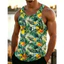 Áo Tank Nam Họa Tiết Hoa Nhiệt Đới, Áo Vest Tập Gym Đi Biển Mùa Hè, Áo Thường Ngày Mềm Mại Không Tay Thoáng Khí