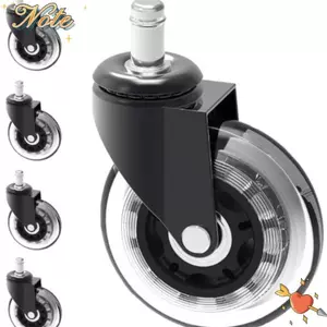 Bộ 5 Bánh Xe Ghế Xoay Văn Phòng NOTE1, 2.5/3 inch, Bánh PU Lăn Êm, Phụ Kiện Thay Thế Đa Năng Cho Nội Thất Gia Đình, Văn Phòng