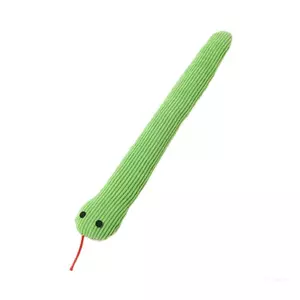 Top Mèo Nhăn Đồ Chơi Nhồi Bông Rắn Cho Trong Nhà Chơi Mèo Con Rắn Xanh Âm Thanh Giấy Rắn Engaging Đồ Chơi