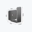Giá đỡ vị trí Wifi GILL, Không cần khoan Bộ định tuyến đa chức năng Giá đỡ dải nguồn, Giá đỡ hỗ trợ tường tiết kiệm không gian bằng thép Carbon