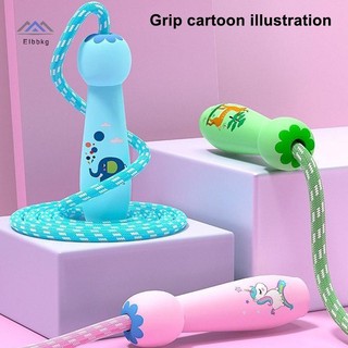 ELBBKG 2.8M Hoạt Hình Huấn Luyện Nhảy Dây Tập Thể Dục Cho Trẻ Em Nhảy Dây Cotton Dây Nhảy Có Thể Điều Chỉnh Dây Nhảy Tiểu Học Mới