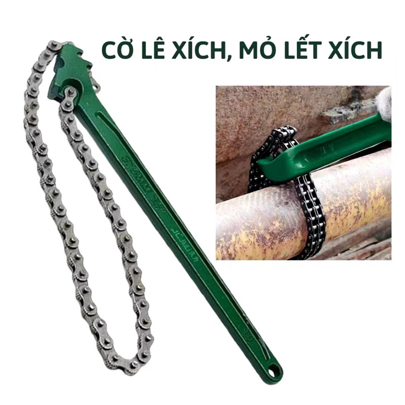 Cờ Lê Xích Mở Lọc Dầu, Mỏ Lết Xích Răng Cưa 8 Inch 12 Inch Dùng Cho Xe Hơi, Ống Nước