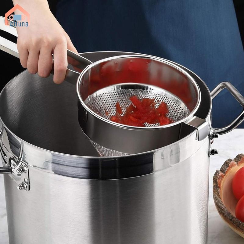 Bộ lọc nón bằng thép không gỉ Trung Quốc để nấu ăn và trà có tay cầm mở rộng