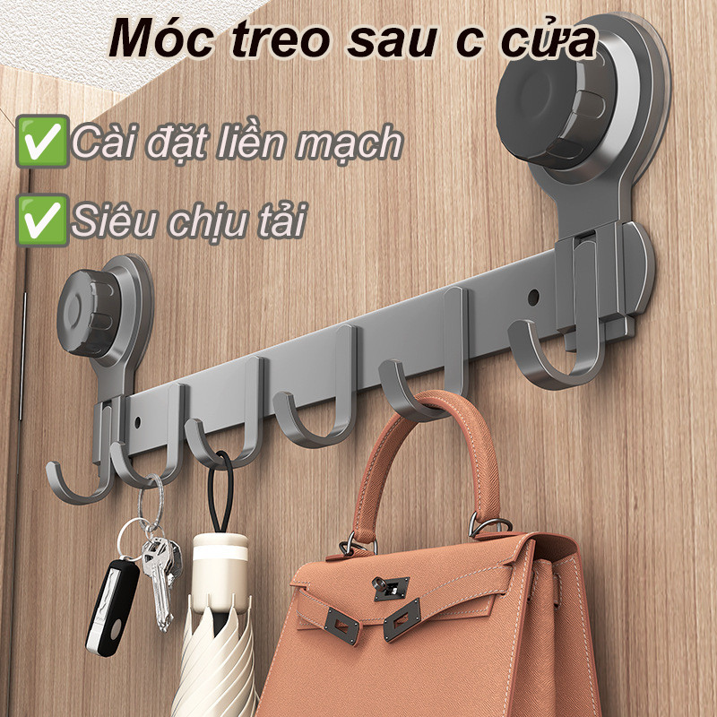 Móc treo quần áo hút chân không đa năng，Móc Cốc Hút，Móc Không Rỉ Phía Sau Cửa，lắp đặt dễ dàng