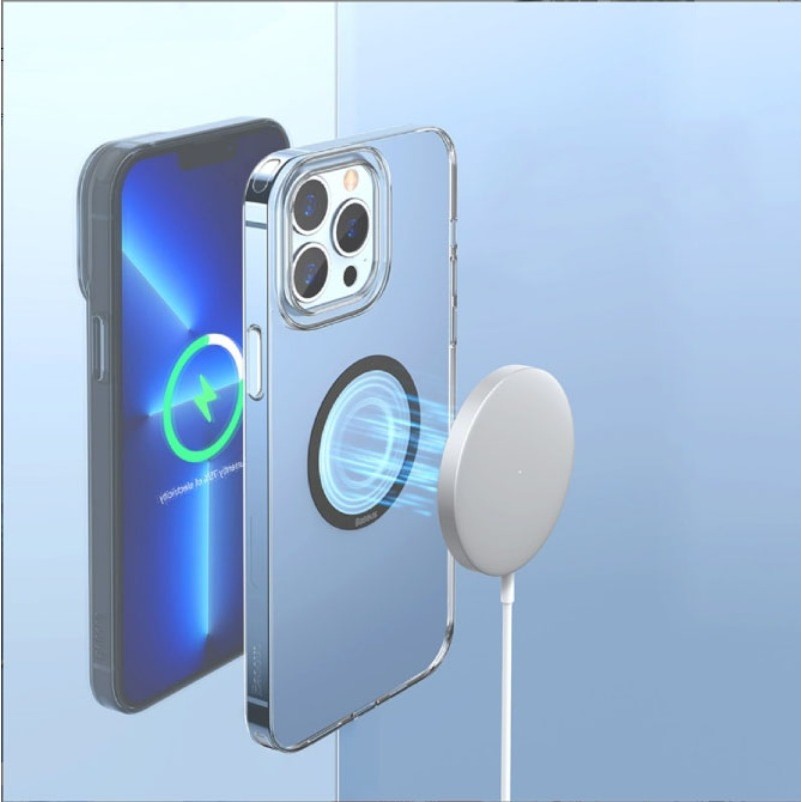 Ốp điện thoại chống sốc TPU trong suốt Xiaomi Poco M7 4G có thanh sạc không dây từ tính cho Poco C85 C75 Kính cường lực bảo mật chống gián điệp + Phim ống kính