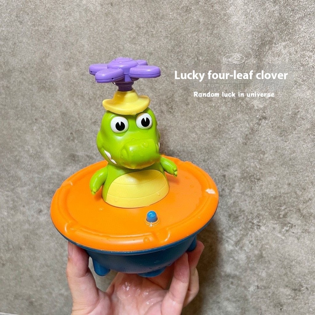Tưới nước Cá Sấu Đồ Chơi Phòng Tắm Đèn Điện Xoay Đầu Tắm Bé Trai Bé Gái Trẻ Em Đồ Chơi Tắm