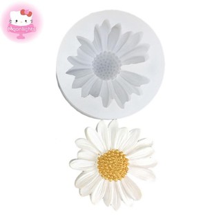 Moonlights Hoa Cúc Khuôn Silicon Có Lỗ Xe Hương Liệu Epoxy Handmade Xà Phòng Nến Khuôn DIY Trang Trí Kẹo Đóng Băng Khuôn EN