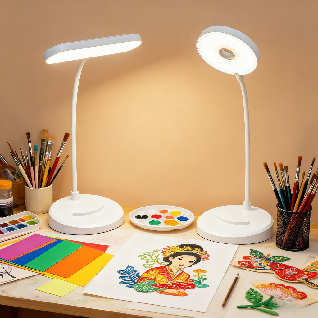 Đèn Học Chống Cận Cao Cấp Bảo Vệ Thị Lực, Đèn Để Bàn LED Chiếu Sáng Phòng Ngủ/Ký Túc Xá, Đèn Học Sinh Có Thể Sạc Điện Thoại