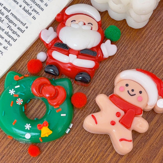 [Đến 3-5 ngày] -Bộ đồ chơi bóp Giáng sinh - Trang trí giảm căng thẳng ông già Noel & bánh gừng bằng nhựa cao cấp cho bàn làm việc, quà tặng, trẻ em từ 7 tuổi trở lên, ủng hộ bữa tiệc lễ hội 6-8cm