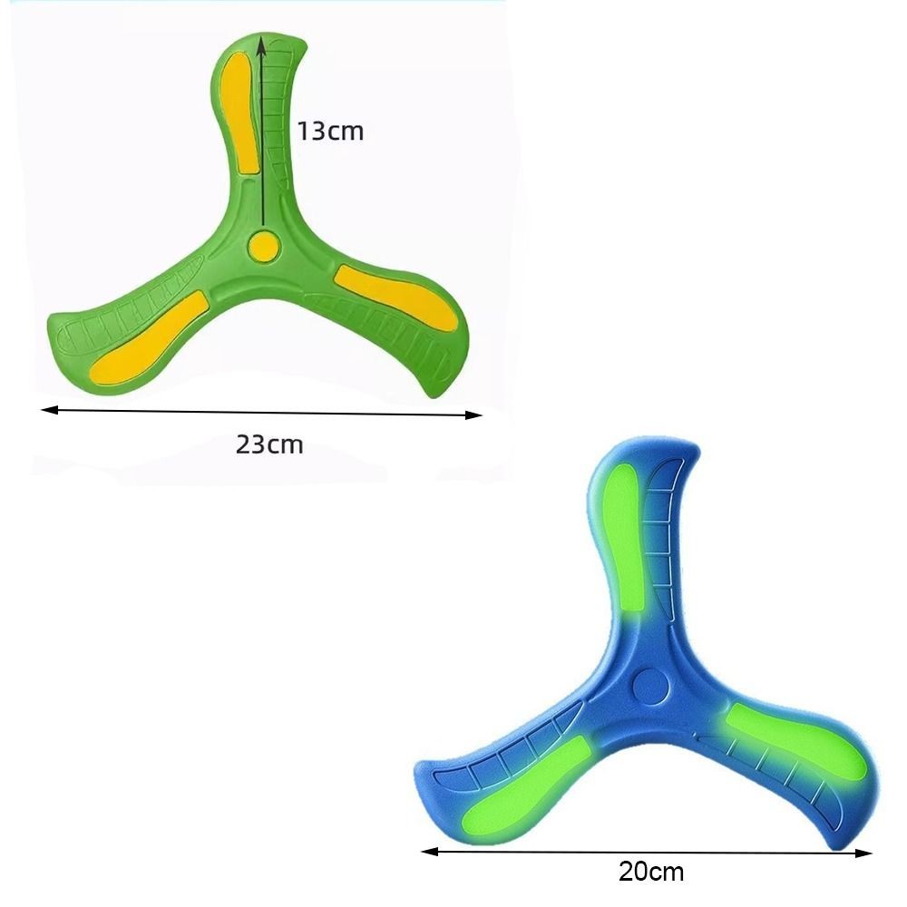 GOODH Trẻ em Boomerang, Boomerang phát sáng tương tác EVA mềm, Quà tặng giải nén câu đố 360 độ Quay trở lại Spinner Ba lưỡi dành cho trẻ em