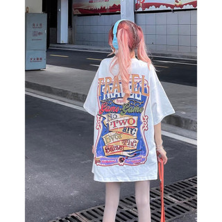 HIIXIIVI 100% Cotton Áo Thun Nữ Tay Ngắn Mùa Hè Phong Cách Hàn Quốc Thường Ngày Quá Khổ Người Phụ Nữ Baggy Rời Tee Nữ Độc Đáo 2026