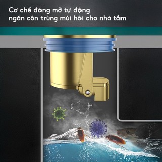 Nắp Cống Ngăn Mùi Bằng Đồng, Van 1 Chiều Tiện Dụng, Thoát Nước Nhanh, Ngăn Côn Trùng, Dùng Cho Phòng Tắm, Bếp, Sàn Nhà,