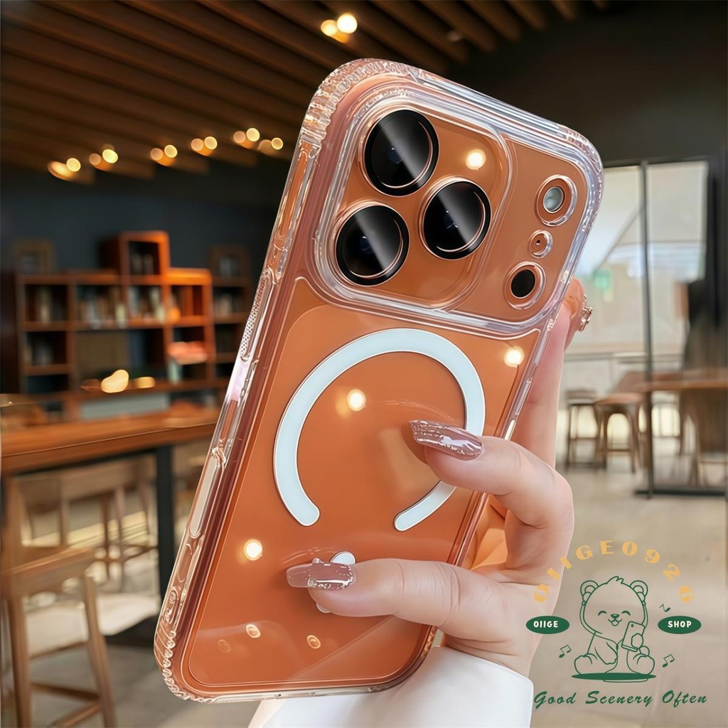 【 Ốp lưng iPhone17 】 Nút ảnh túi khí từ tính chống rơi Vỏ điện thoại iphone17 Pro Max 16 cho vỏ iPhone Vỏ mềm silicon TPU chống sốc
