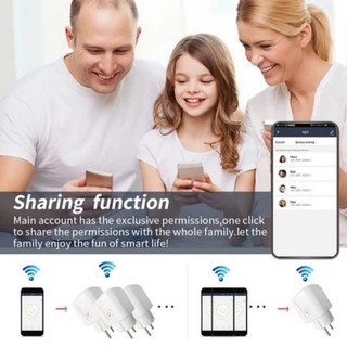 Ổ cắm thông minh WIFI 16A, hỗ trợ điều khiển ứng dụng cuộc sống ấm cúng và điều khiển bằng giọng nói Alexa, Google Home