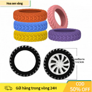 【24H】Set 8 ốp silicone giảm tiếng ồn cho bánh xe vali, chống trầy xước sàn nhà, phù hợp cho vali kéo mọi kích cỡ