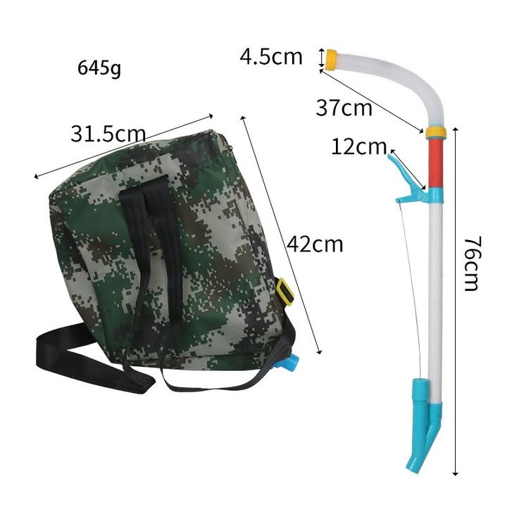Thùng Bón Phân Đeo Lưng TMP-07 (20Kg/25L) - Dụng Cụ Sạ Phân Bón Thúc, Bón Lót Nhanh & Đều, Bình Rải Phân Bón Đeo Lưng
