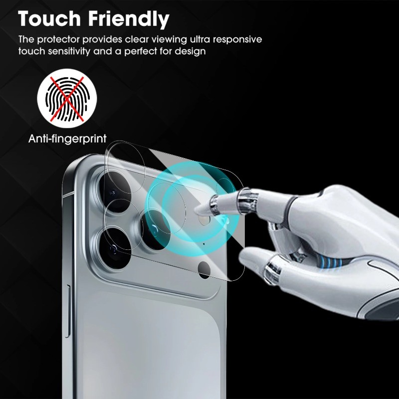 1-3 Chiếc Ống Kính Máy Ảnh Mềm Cho Apple iPhone Air 17 Pro Max Ốp lưng HD Bảo Vệ Ống Kính Cho iPhone 17Pro 17ProMax iPhone17 Ống Kính Mờ Mờ Phim
