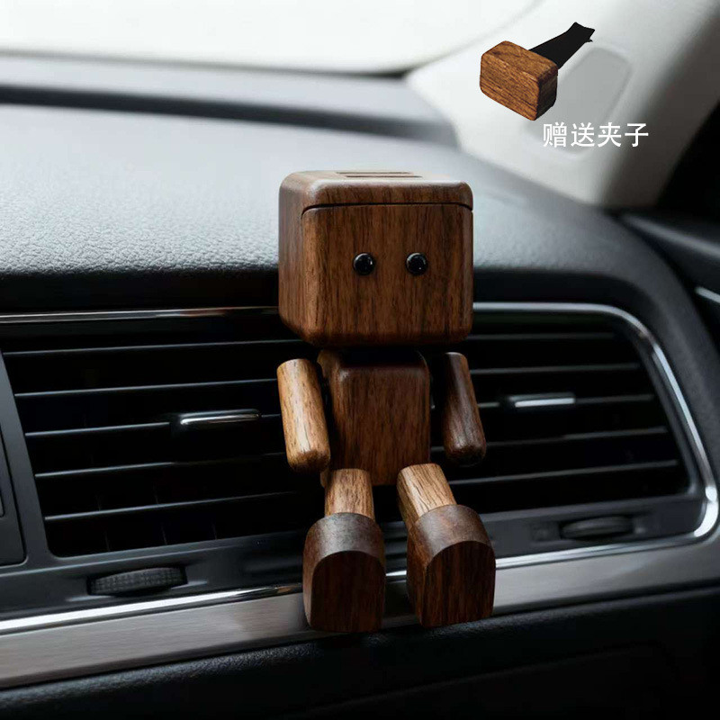 Lắc Chân Người Bằng Gỗ Cửa Thoát Khí Ô Tô Hương Liệu Xe Hơi Hương Thơm Lâu Dài Hương Thơm Nhẹ Trang Trí Xe Hơi