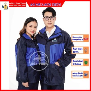 K5_Bộ áo mưa 2 lớp Sơn Thủy K5 dobaoholaodonghn, bộ quần áo mưa thời trang cao cấp màu xanh cải tím than
