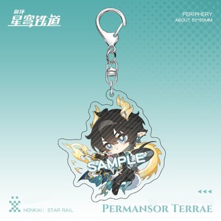 New Honkai: Star Rail Game Cyrene Evernight Dan Heng Pendant Keychain Cute Cartoon Anime Keyring Backpack Jewelry Gift B
