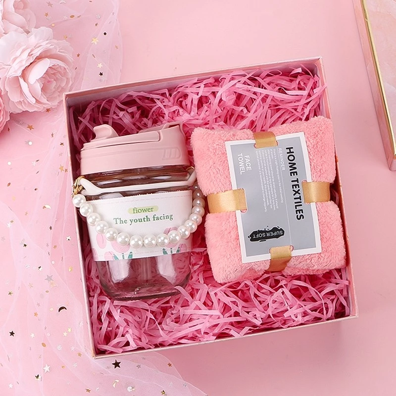 Bộ hộp quà màu hồng Hộp quà sinh nhật Hộp quà tặng lễ hội Hộp quà tặng bất ngờ cho phụ nữ