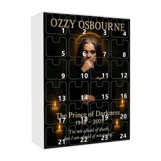 Giáng Sinh Halloween Ozzy Osbourne Lịch Đếm Ngược Hộp Mù Ngôi Sao Đá Nhân Vật Mặt Dây Chuyền Cổ Điển Sưu Tập Búp Bê Trang Trí Quyến Rũ enmdavn