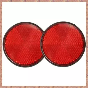 2 Chiếc Tròn Màu Đỏ Phản Quang Đa Năng Cho Xe Máy ATV 5.6 * 0.8cm (R F C V)