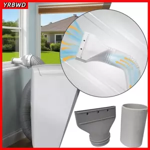 Ống xả YRBWD Khớp phẳng, Dụng cụ Phụ tùng Ống giao diện Ống dẫn điều hòa không khí Đầu nối ống thoát, Ống xả cửa sổ điều hòa phẳng