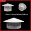 Mũ mưa thông gió YRBWD, Vỏ bảo vệ ống bếp PVC 75-200mm, Ống xả bền ngoài Hệ thống thông gió lỗ thông hơi