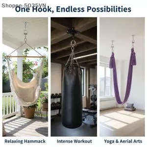 {AKIN} Móc xoay hạng nặng cho ghế Hammo Giá xoay 360 độ Túi cát an toàn Phụ kiện treo Yoga để tập Gym Sử dụng tại nhà {a}