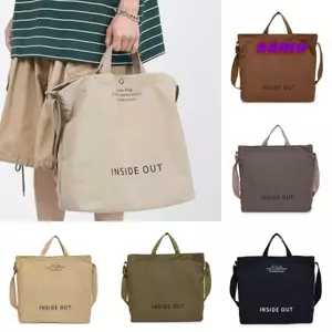 Túi Tote Đeo Vai SAMO, Túi Mua Sắm Dung Tích Lớn, Nâng Cấp Màu Trơn Dây Kéo Túi Xách Quà Tặng Sinh Nhật