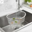 Giỏ thoát nước nhà bếp bằng thép không gỉ Bộ lọc tam giác để giặt rau củ và nước thoát nước