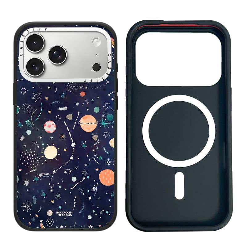 CASECASE X Space Case White Camera Ring Edition Matte Đen Cứng Hút Từ Tính Tác Động Dành Cho Apple IPhone 13 14 15 16 17 Pro Max Air Plus Có Hộp