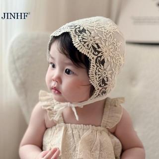 JINHF Hoa Thêu Lưới Vải Ren Hoa Rỗng Mũ Công Chúa Bé Mũ Sơ Sinh Mũ Chụp Ảnh Sinh Nhật Chống Đỡ HOT