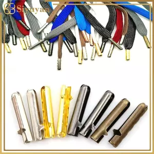 Siyuyan Giày Ren Sửa Chữa 50 Đầu Kim Loại Kẹp Đầu Để Dễ Dàng DIY Dây Sửa Chữa Đầu Dây Cho Trẻ Em Giày VN