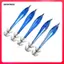 Xanh nhạt / Cam / Trắng 5 Chiếc Mực Mồi Câu Cá Mồi Cứng Tay-Fish Giải Quyết Dụng Cụ Jig Móc Nước Mặn 9,5cm