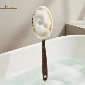 Bàn chải tắm 2 trong 1 đa năng HL có lông dừa và tay cầm dài cho các ứng dụng ướt và khô LMWU